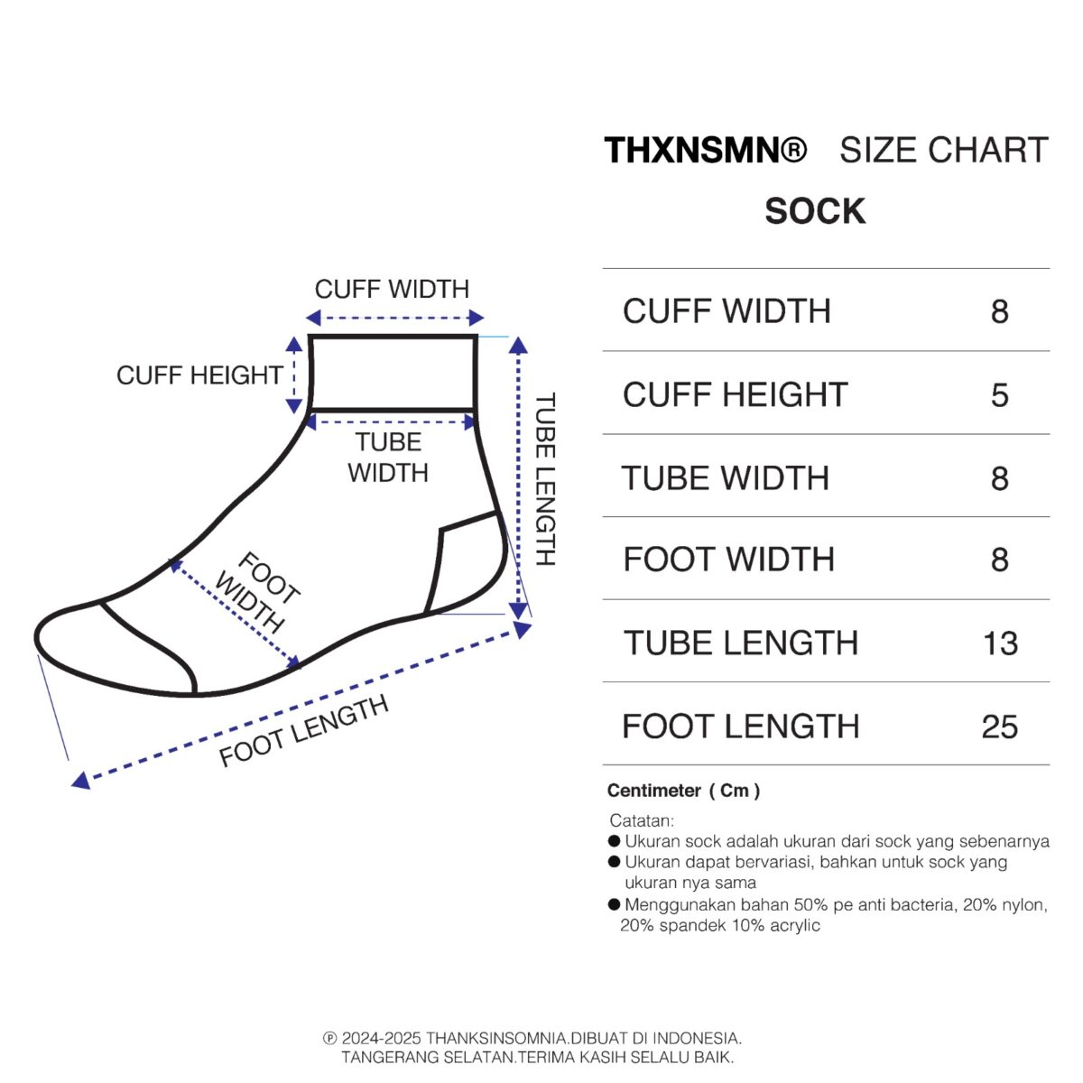 Socks Lenna Black  - Low Cut Thanksinsomnia - Gambar 3