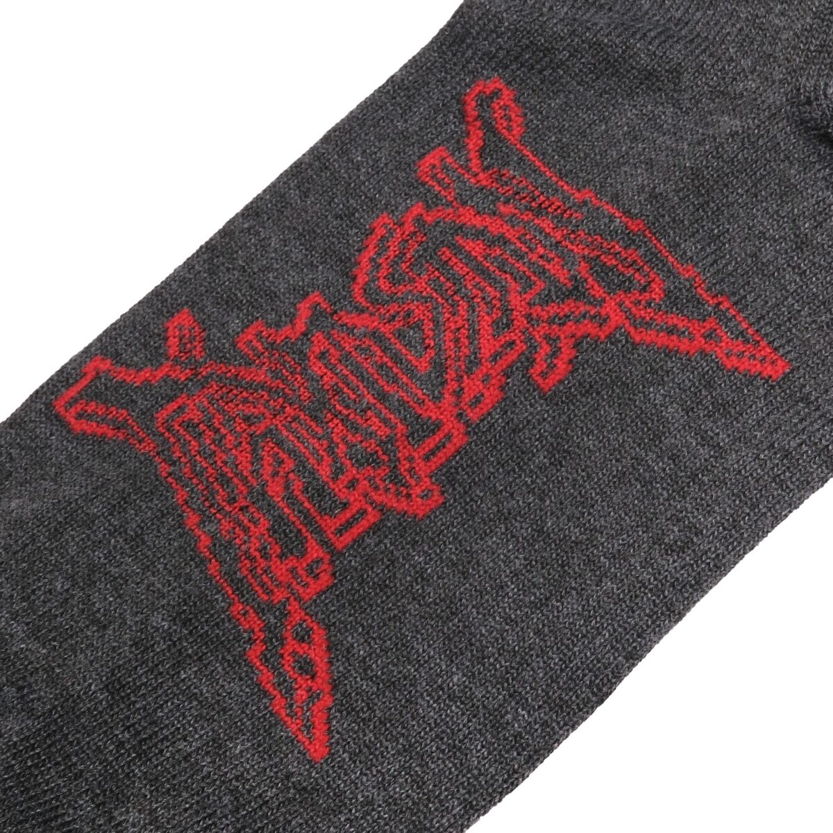 Socks Lenna Dark Grey Red Logo - Low Cut Thanksinsomnia - Gambar 2