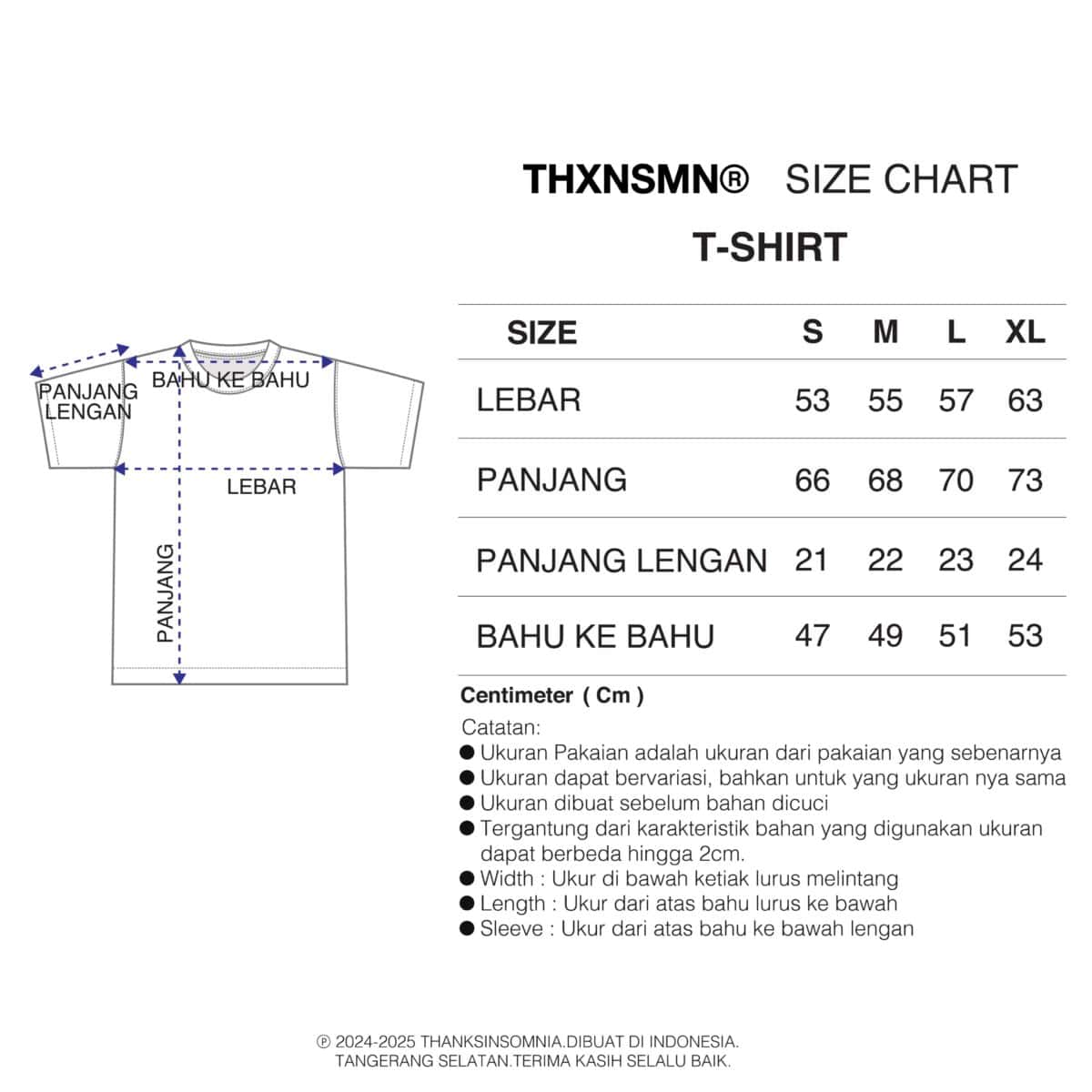 Tshirt Nilea White Thanksinsomnia - Gambar 3