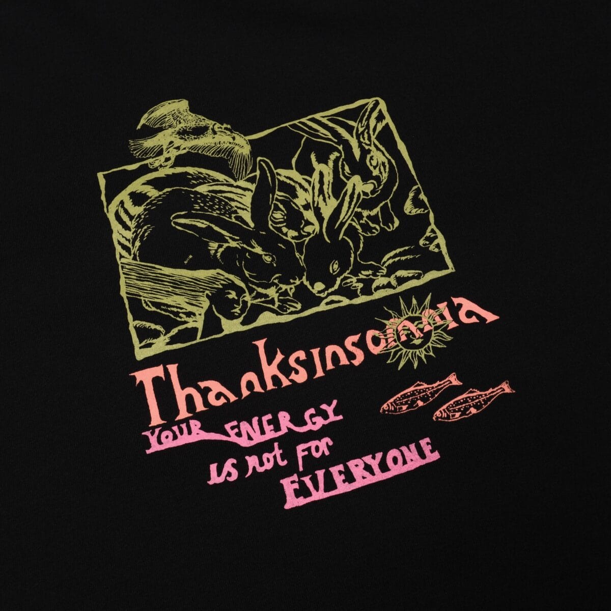 Tshirt Myka Black Thanksinsomnia - Gambar 2