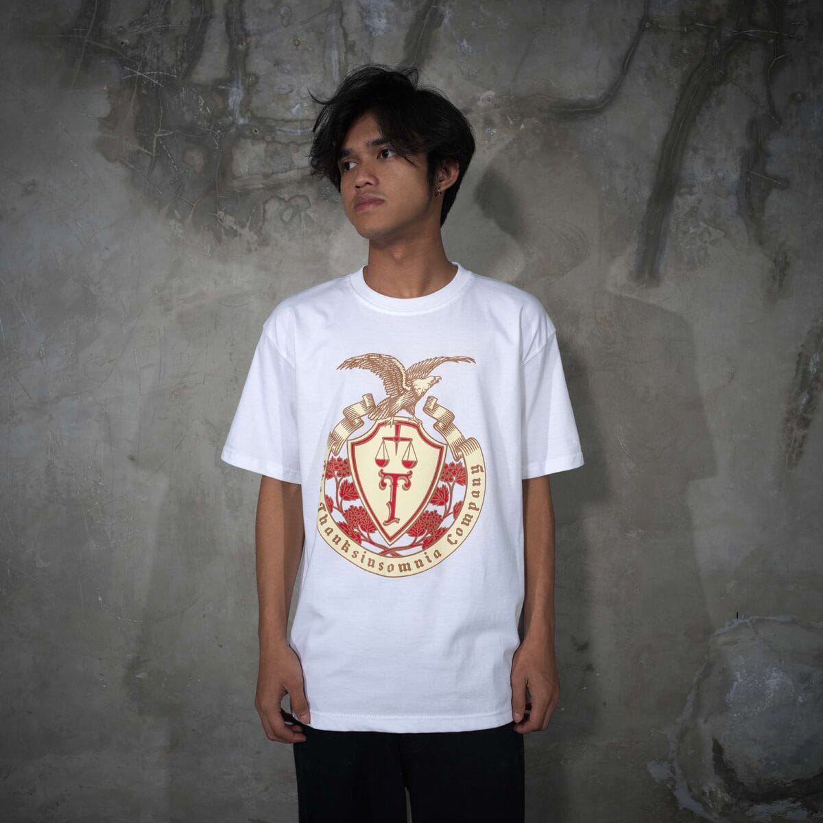 Tshirt Lyrisa White Thanksinsomnia - Gambar 4