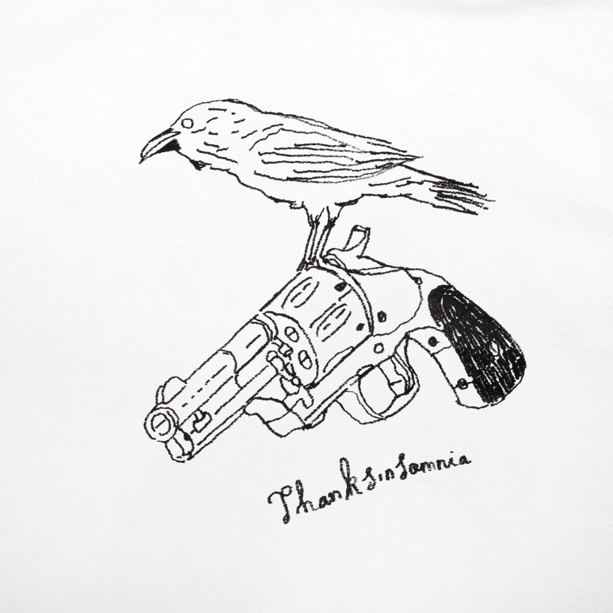Tshirt Nivara White Thanksinsomnia - Gambar 2