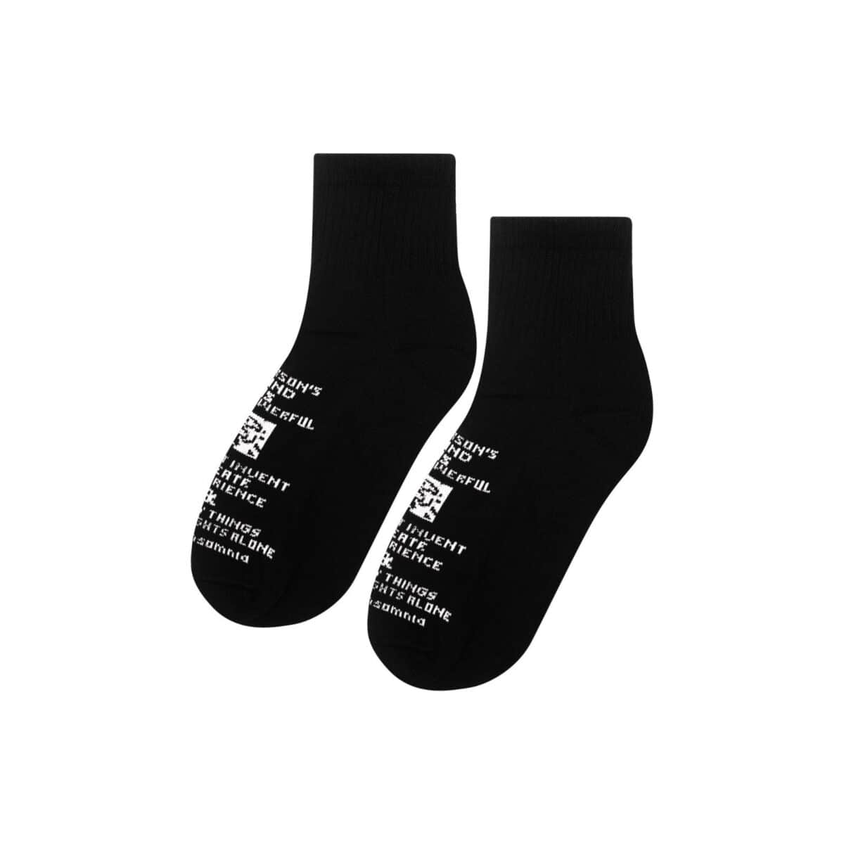 Socks Gloria Black  - Low Cut Thanksinsomnia