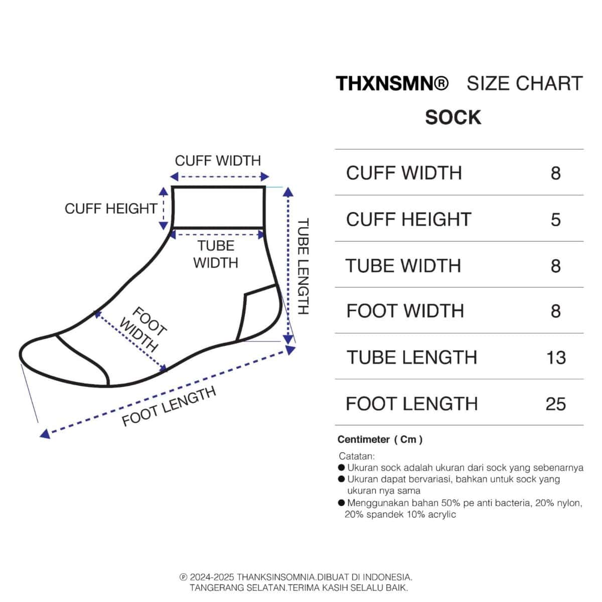 Socks Gloria Black  - Low Cut Thanksinsomnia - Gambar 4