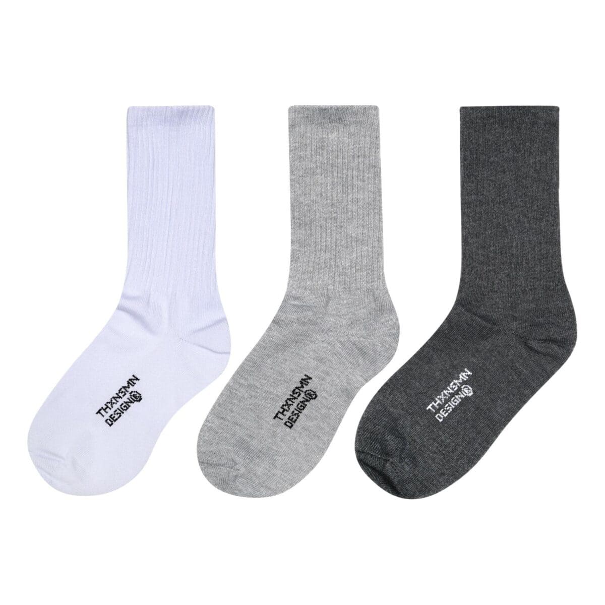 Socks Neora Light Grey Dark Grey White - 3 Pairs Thanksinsomnia