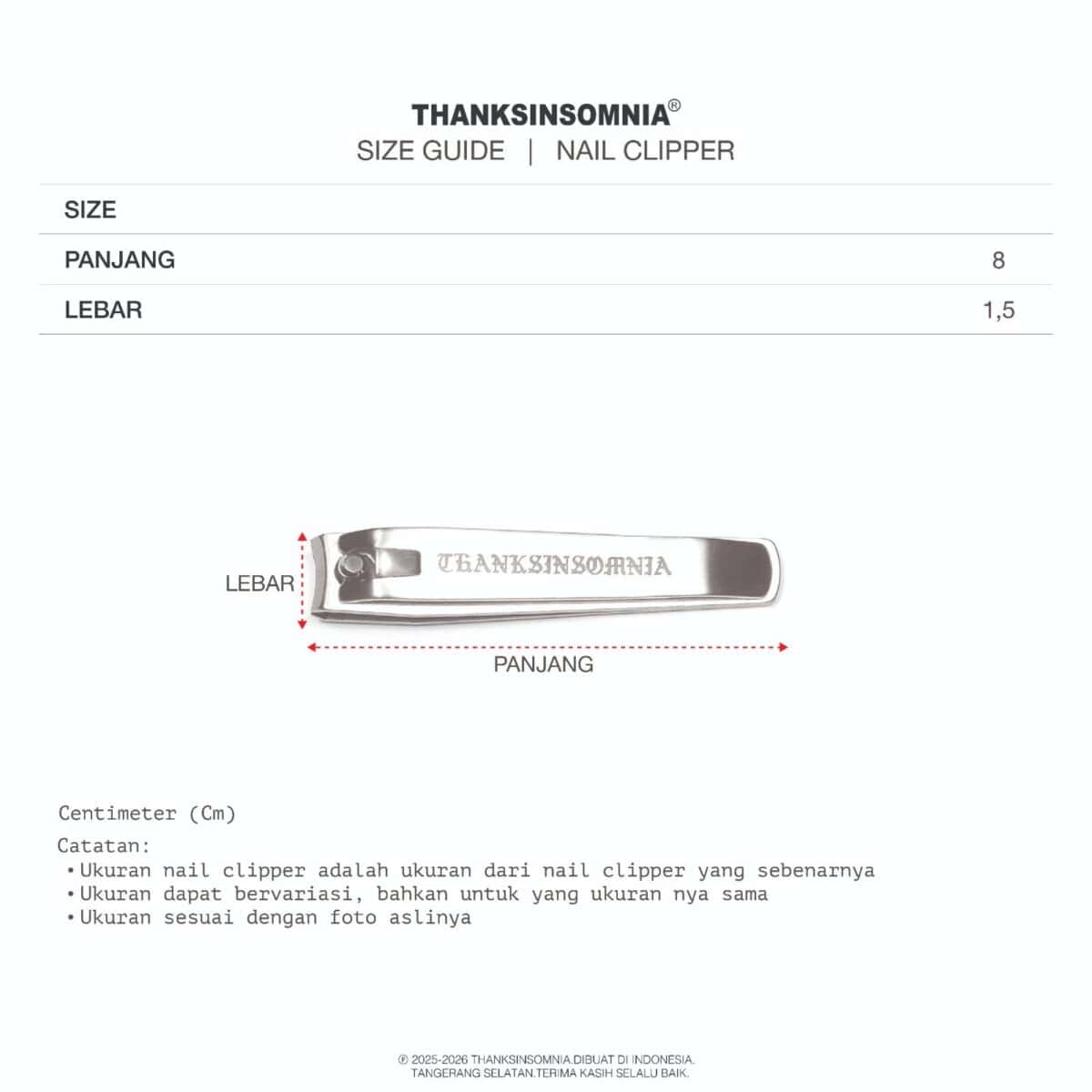 Nail Clipper Freesia Thanksinsomnia - Gambar 6