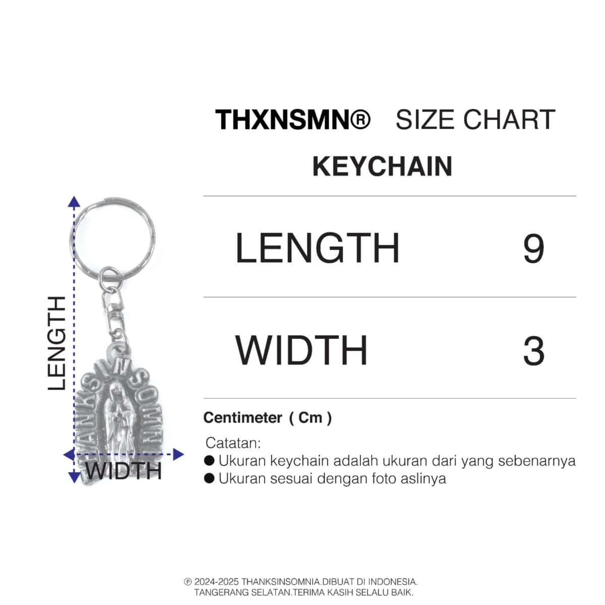 Keychain Lotus Thanksinsomnia - Gambar 3