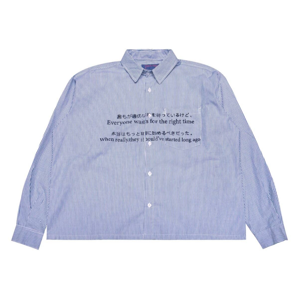 04 - Long Shirt Eirene Striped Blue Thanksinsomnia