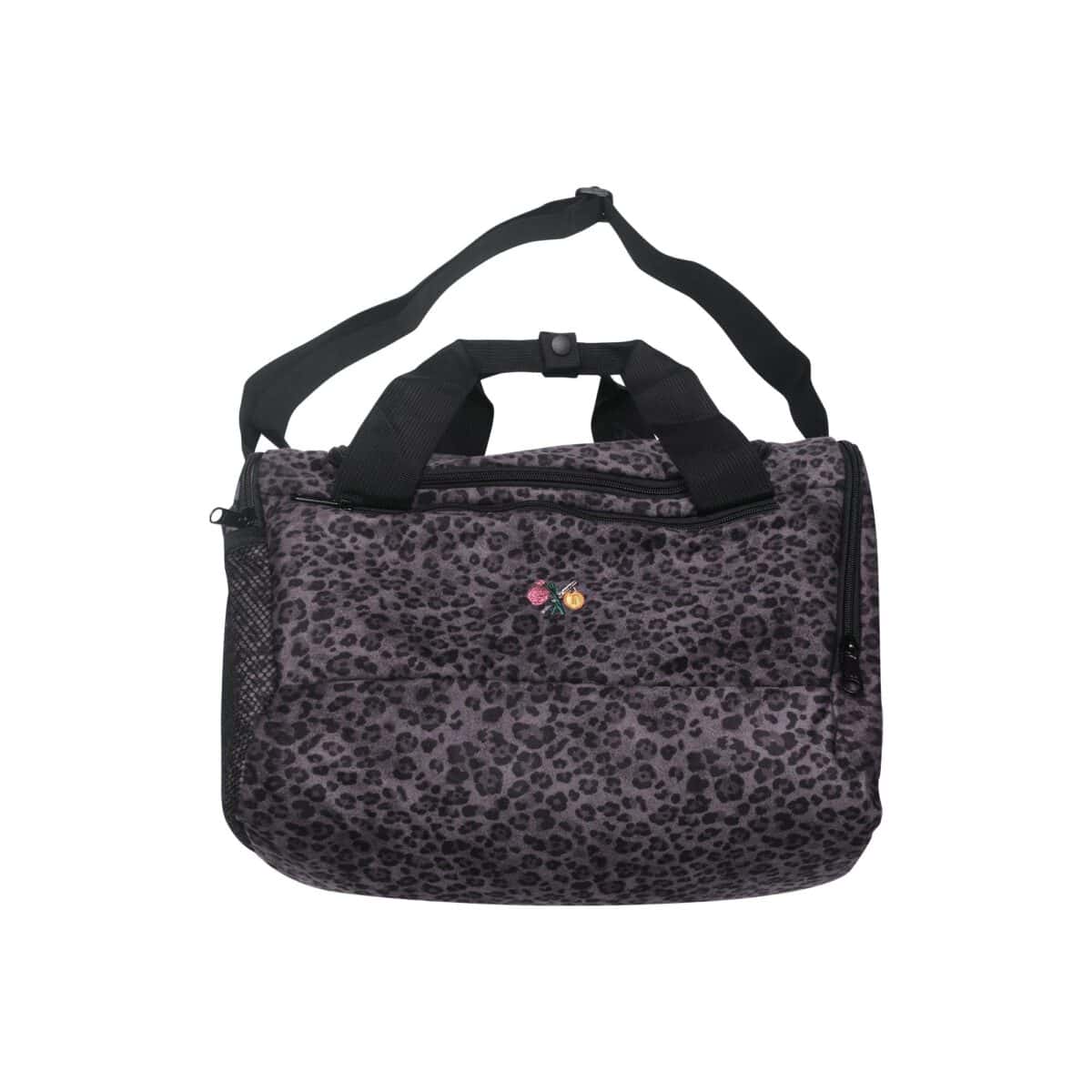 Duffel Bag Kayla Leopard Dark Grey - Medium Thanksinsomnia