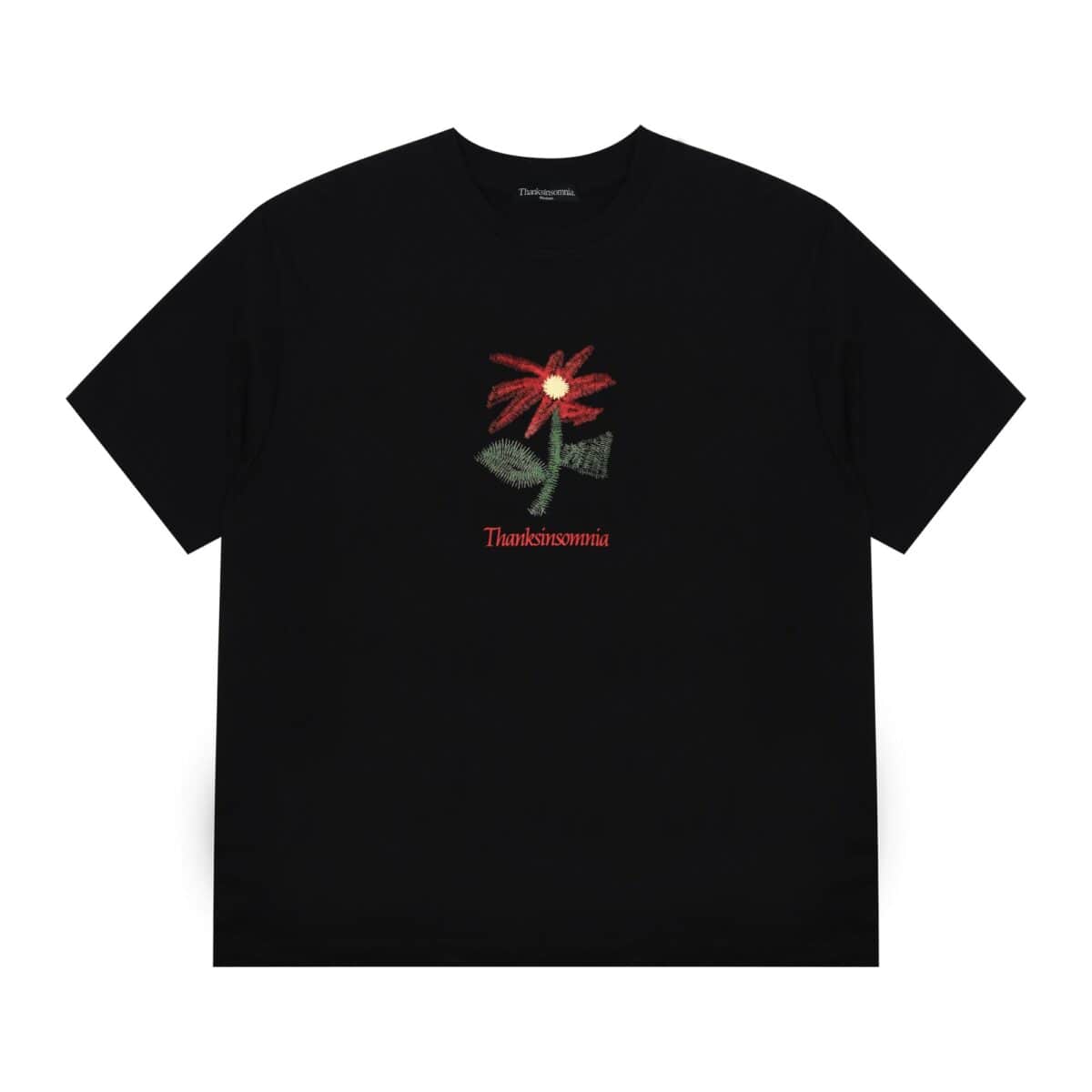 Tshirt Eflora Black - T-shirt Heavy Cotton 16s Thanksinsomnia