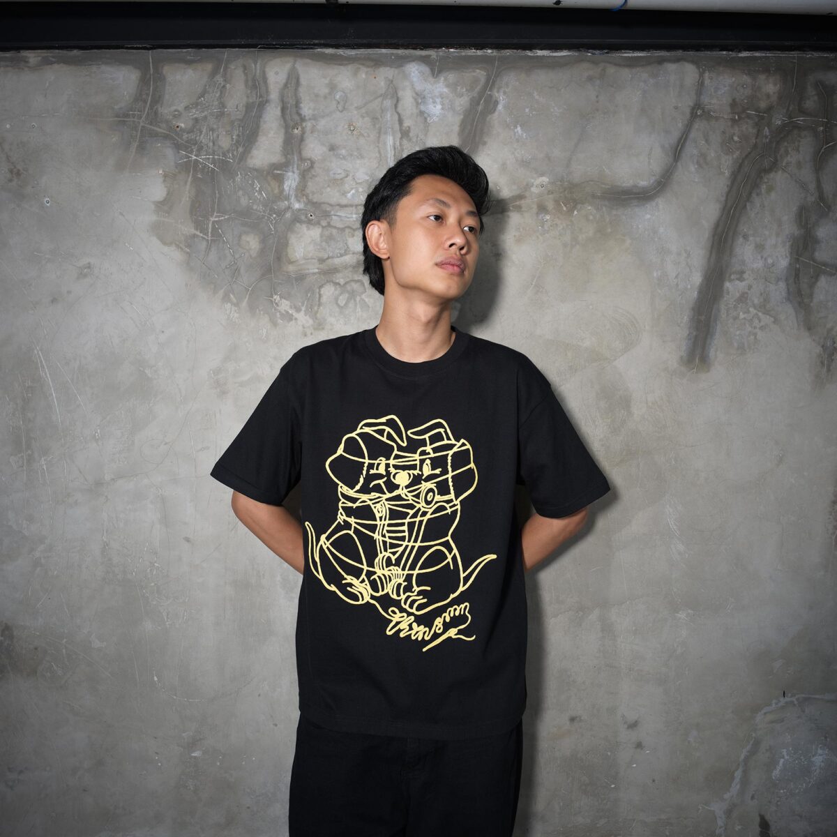 Tshirt Gelvira Black - T-shirt Heavy Cotton 16s Thanksinsomnia - Gambar 4