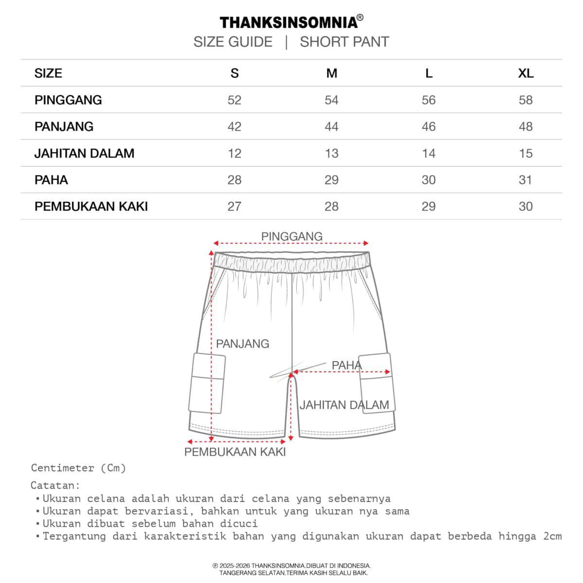 Short Cargo Rolena Black Thanksinsomnia - Gambar 3