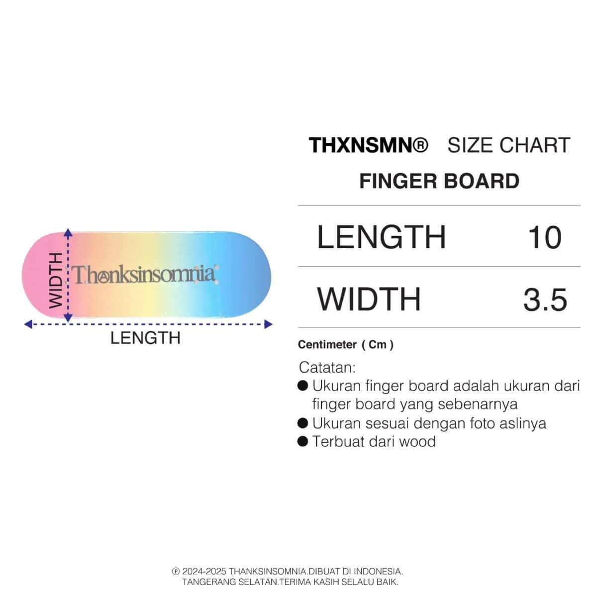 Finger Board Elesta Thanksinsomnia - Gambar 4