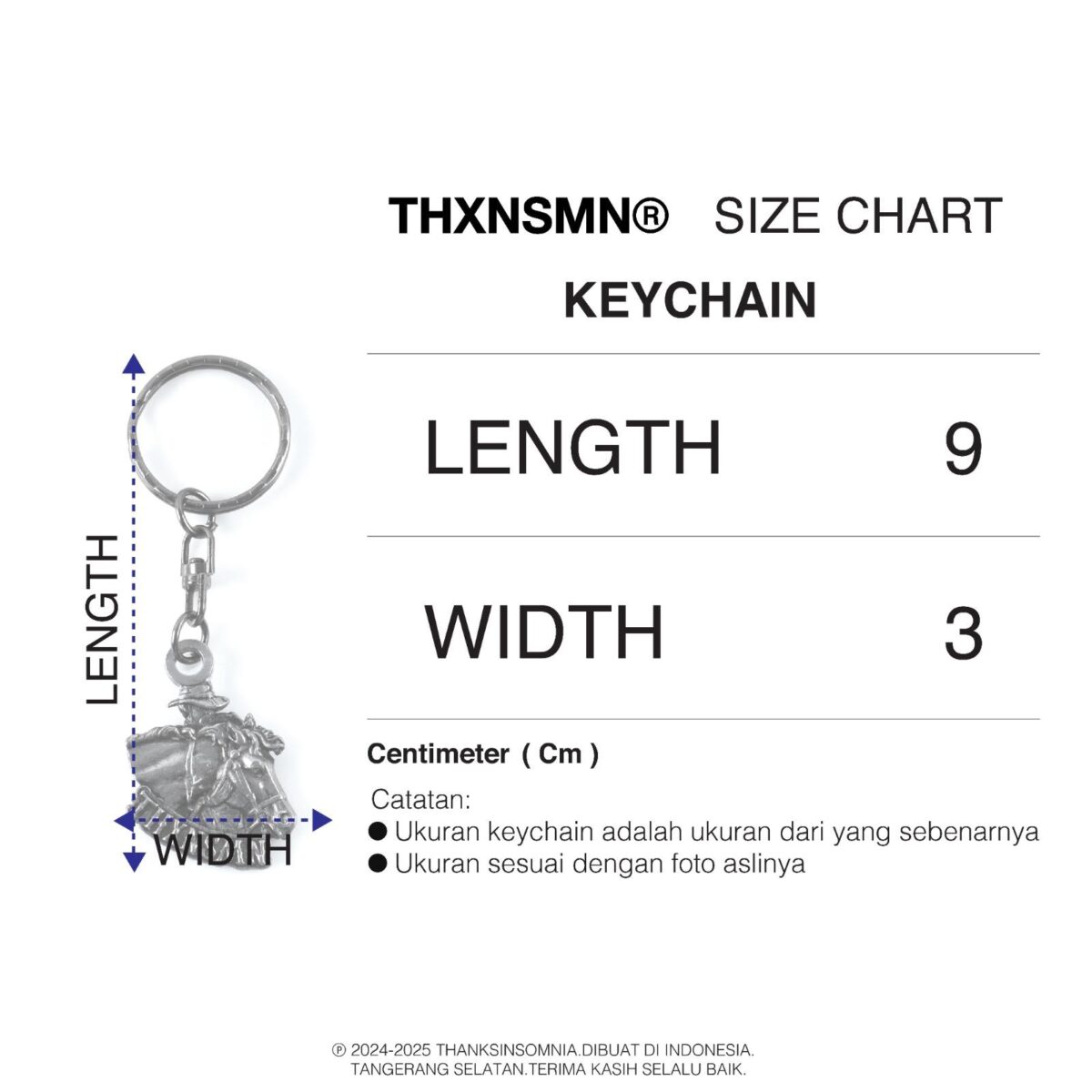 Keychain Liza Thanksinsomnia - Gambar 3