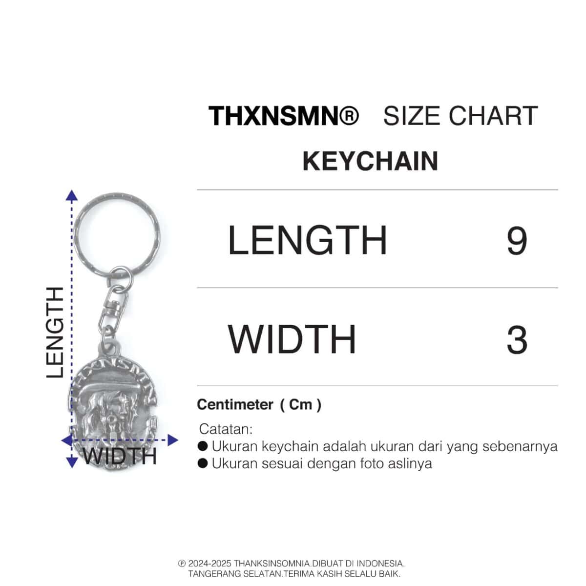 Keychain Abby Thanksinsomnia - Gambar 3