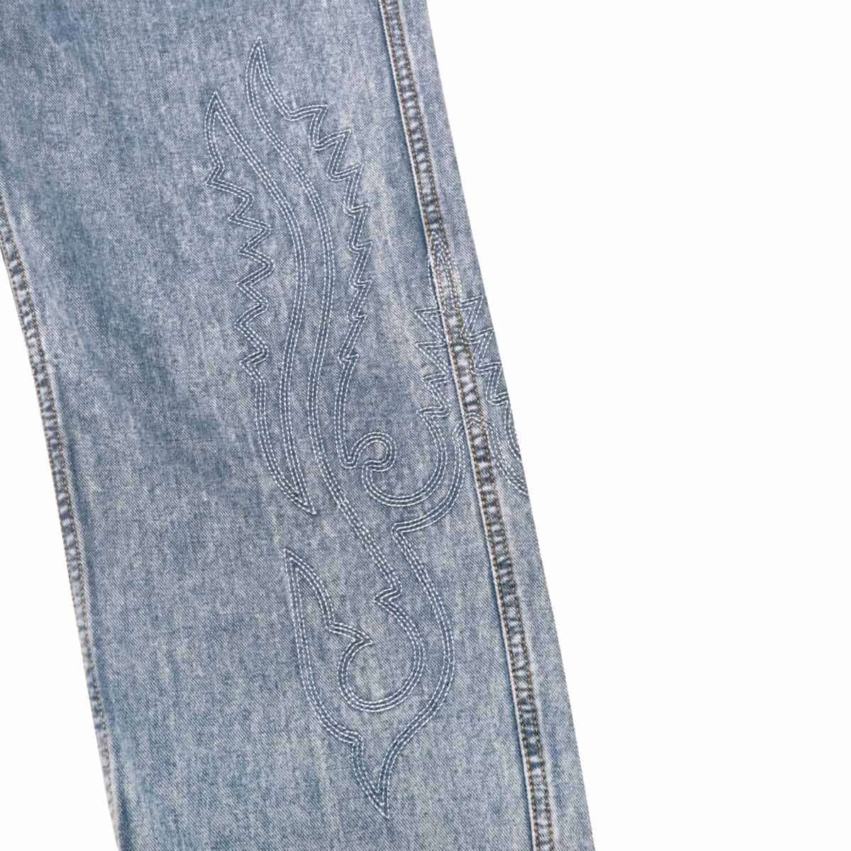 Denim Pants Maia Western Blue Thanksinsomnia - Gambar 4