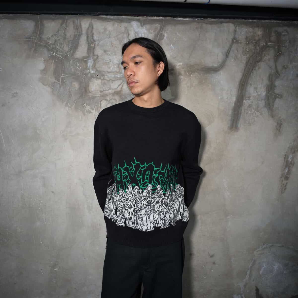Sweater Liora Black Thanksinsomnia - Gambar 5