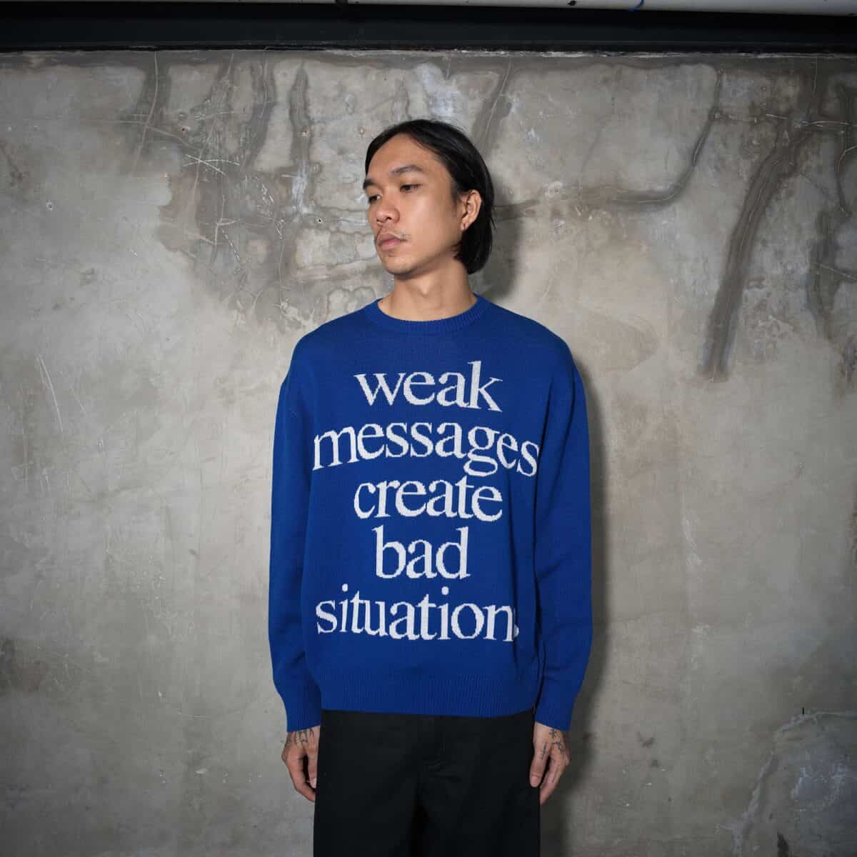 Sweater Kaezira Blue Thanksinsomnia - Gambar 4