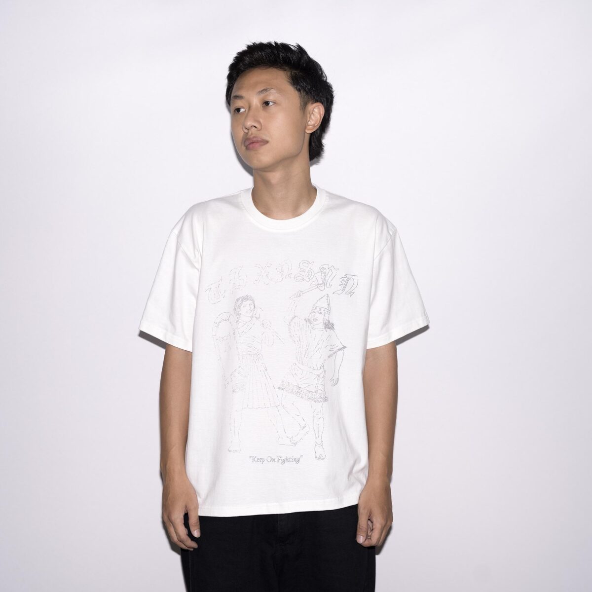 Tshirt Geralda White - T-shirt Heavy Cotton 16s Thanksinsomnia - Gambar 4