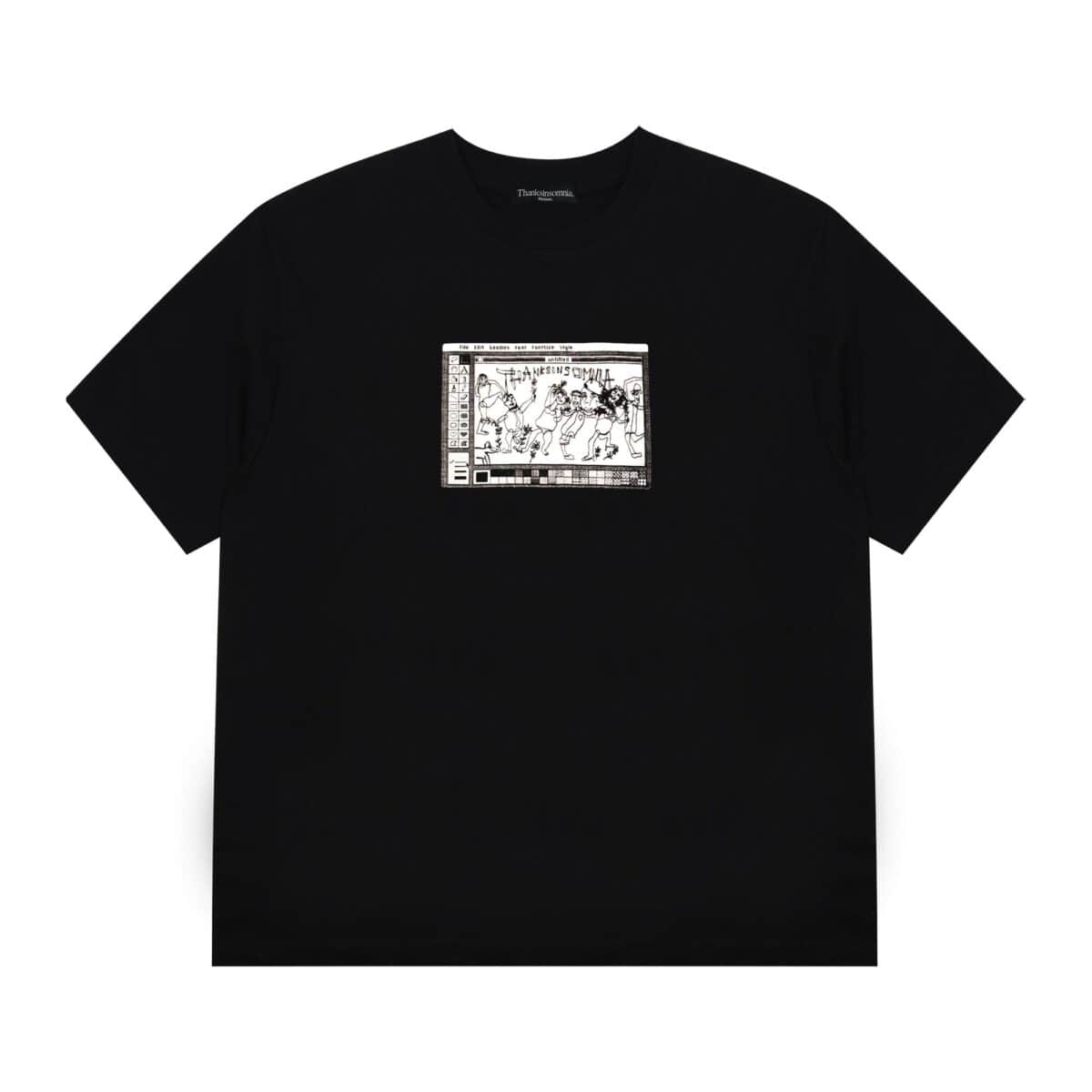 Tshirt Kavisa Black - T-shirt Heavy Cotton 16s Thanksinsomnia