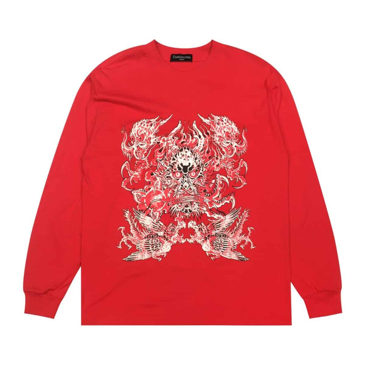 Long Sleeve Janice Red -  Year of the Snake Thanksinsomnia