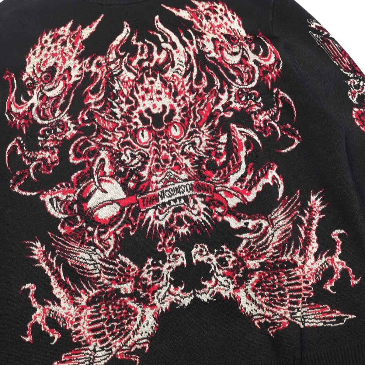 Sweater Janice Black - Year of the Snake Thanksinsomnia - Gambar 3