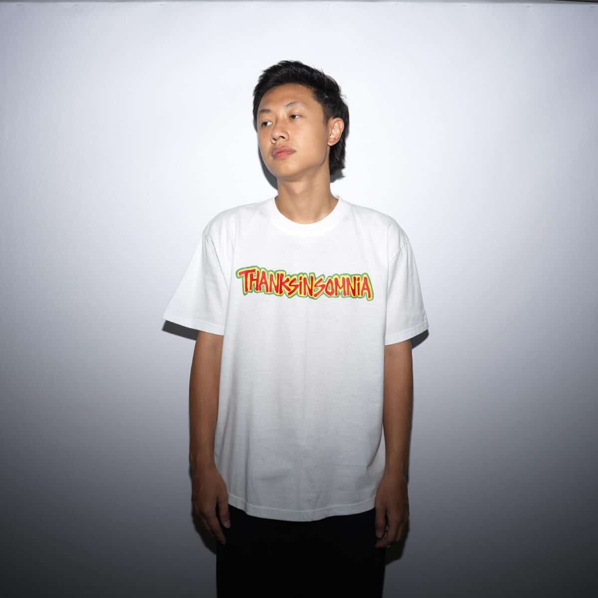 Tshirt Typo Giula White - 100% Japan Cotton Aloe 200 Gsm Thanksinsomnia - Gambar 4