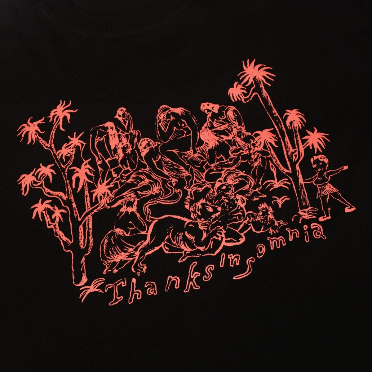 Tshirt Nicesa Black - T-shirt Heavy Cotton 16s Thanksinsomnia - Gambar 2