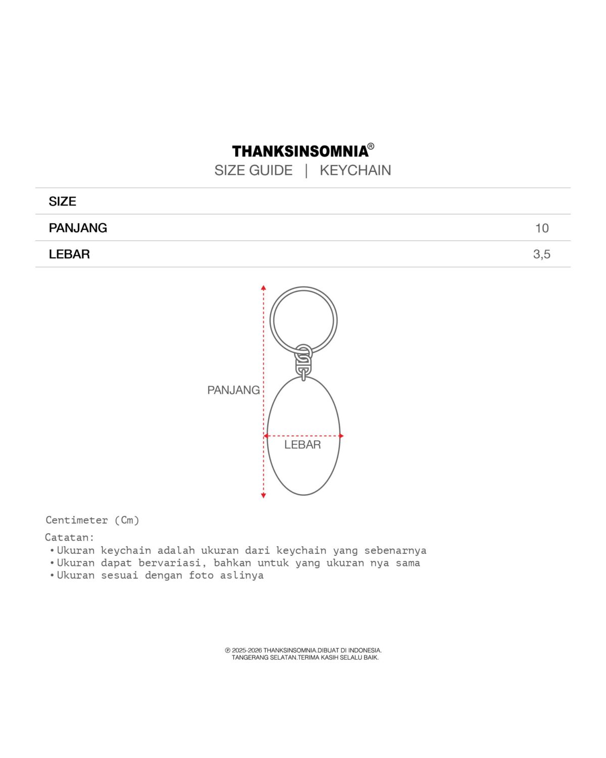 Keychain Kayla Thanksinsomnia - Gambar 5