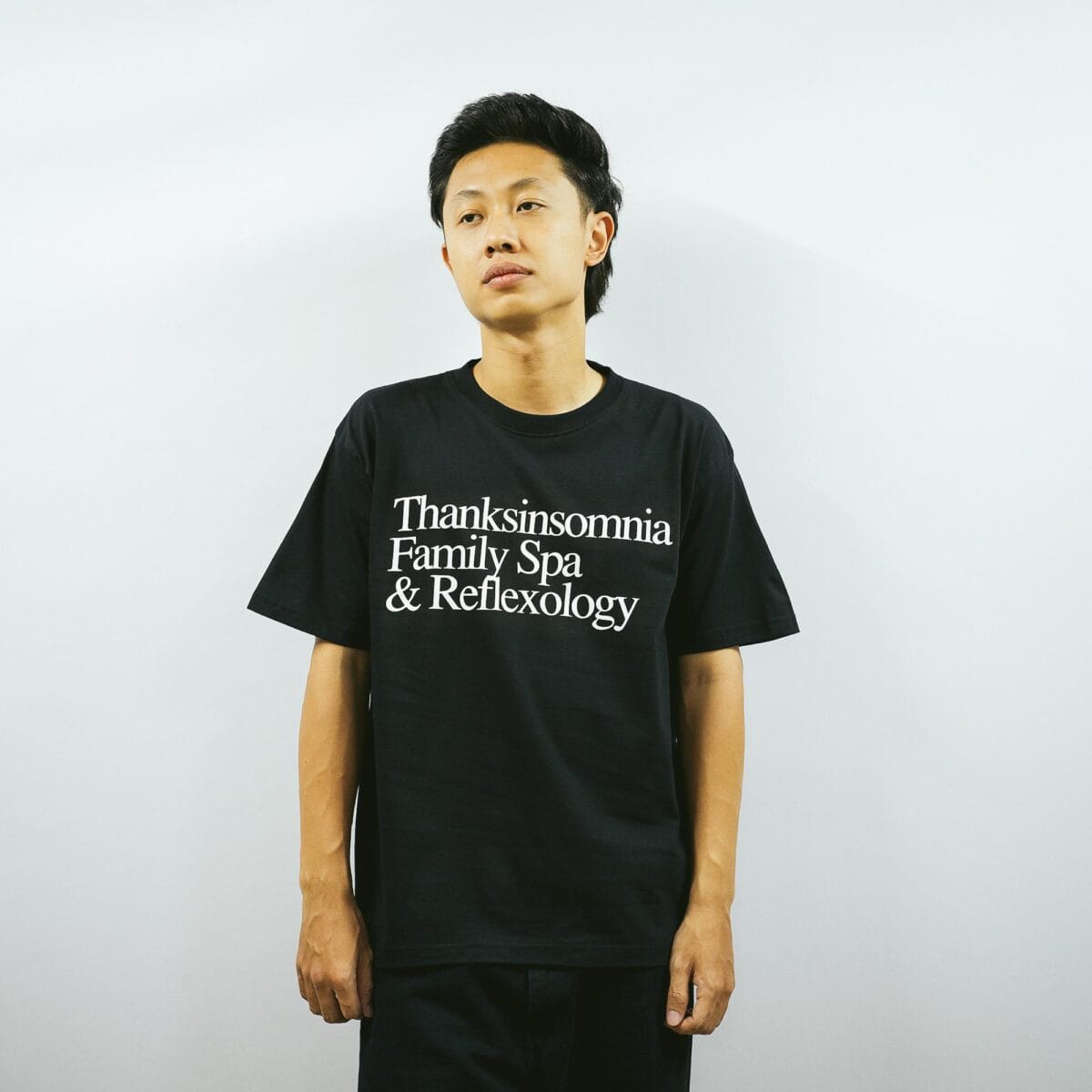 Tshirt Typo Gracia Black - 100% Japan Cotton Aloe 200 Gsm Thanksinsomnia - Gambar 4