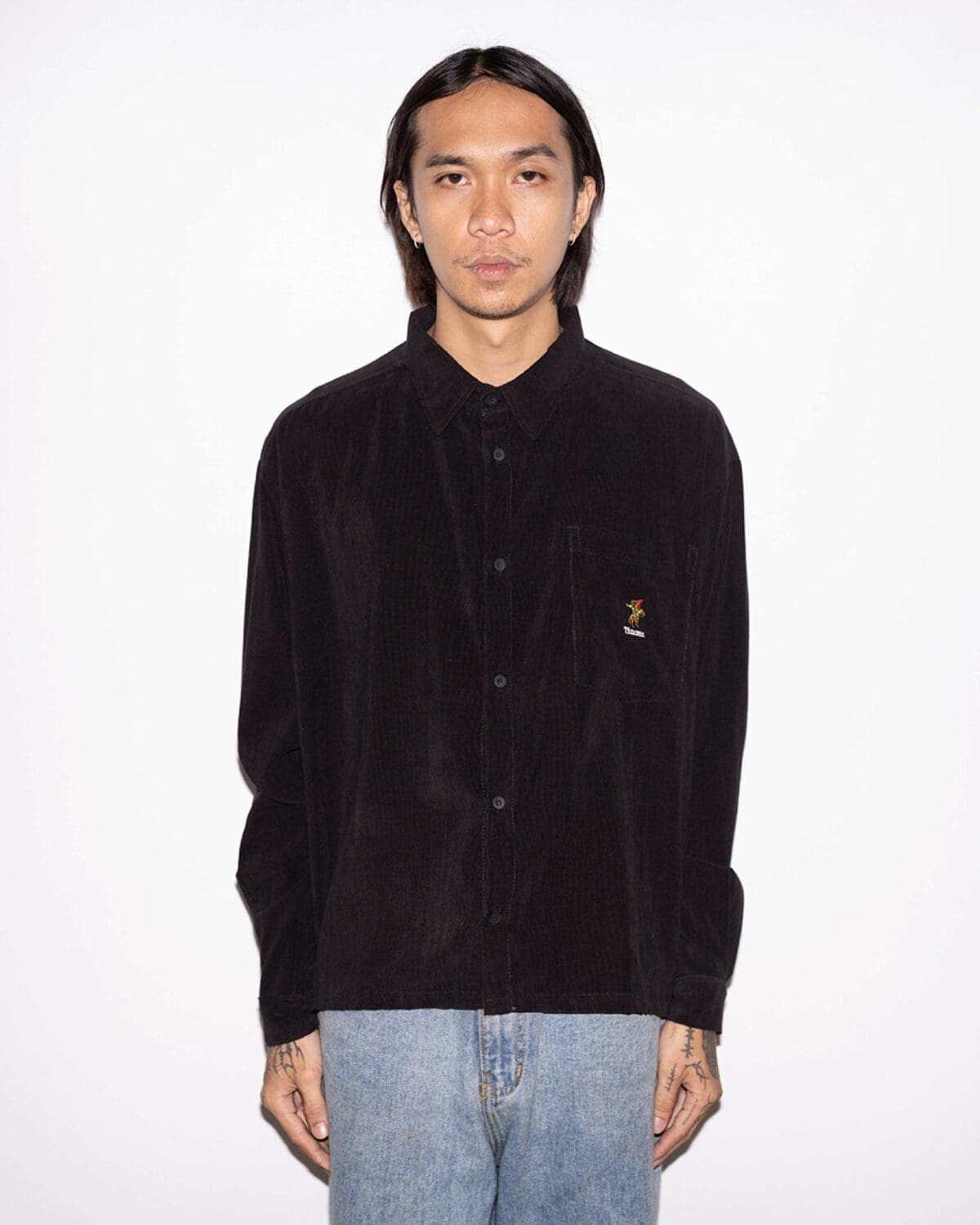 03 - Long Shirt Millaine Black Thanksinsomnia - Gambar 4