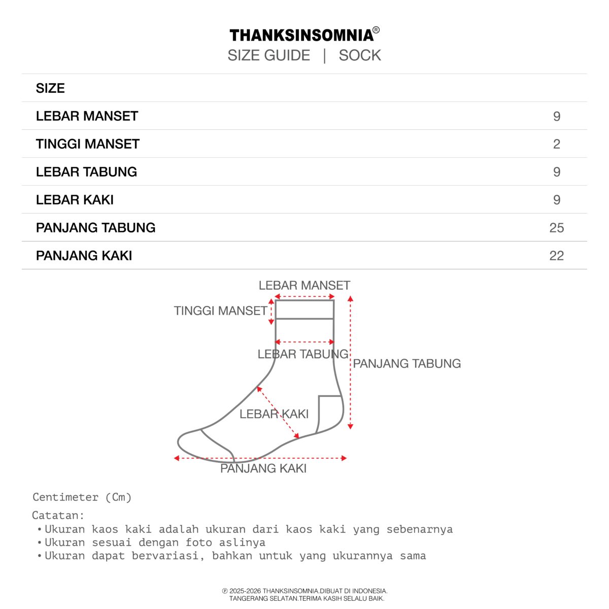 Socks Ruika White Striped Blue Red Thanksinsomnia - Gambar 6