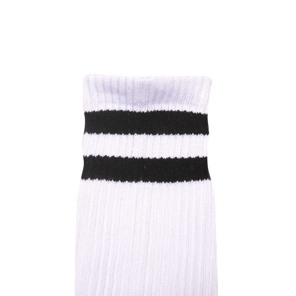 Socks Ruika White Striped Black Thanksinsomnia - Gambar 3