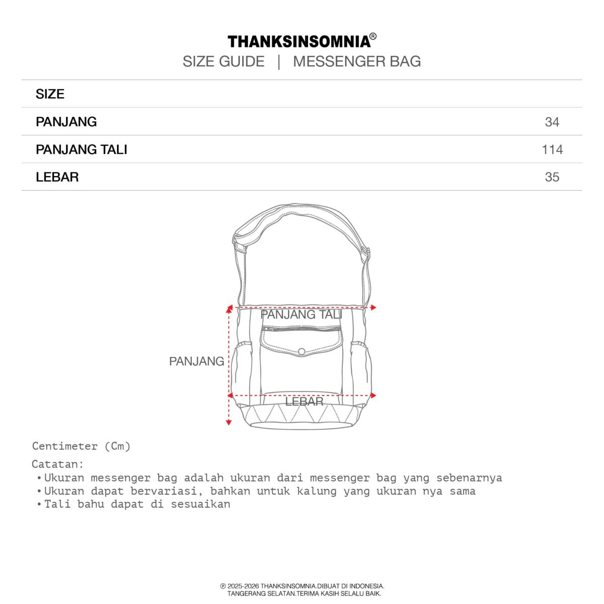 Sling Bag Kayla Brown Thanksinsomnia - Gambar 6