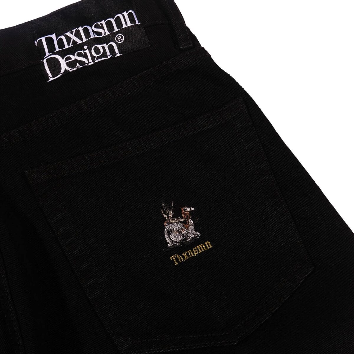 Denim Pants Ginna Camel Black Thanksinsomnia - Gambar 3