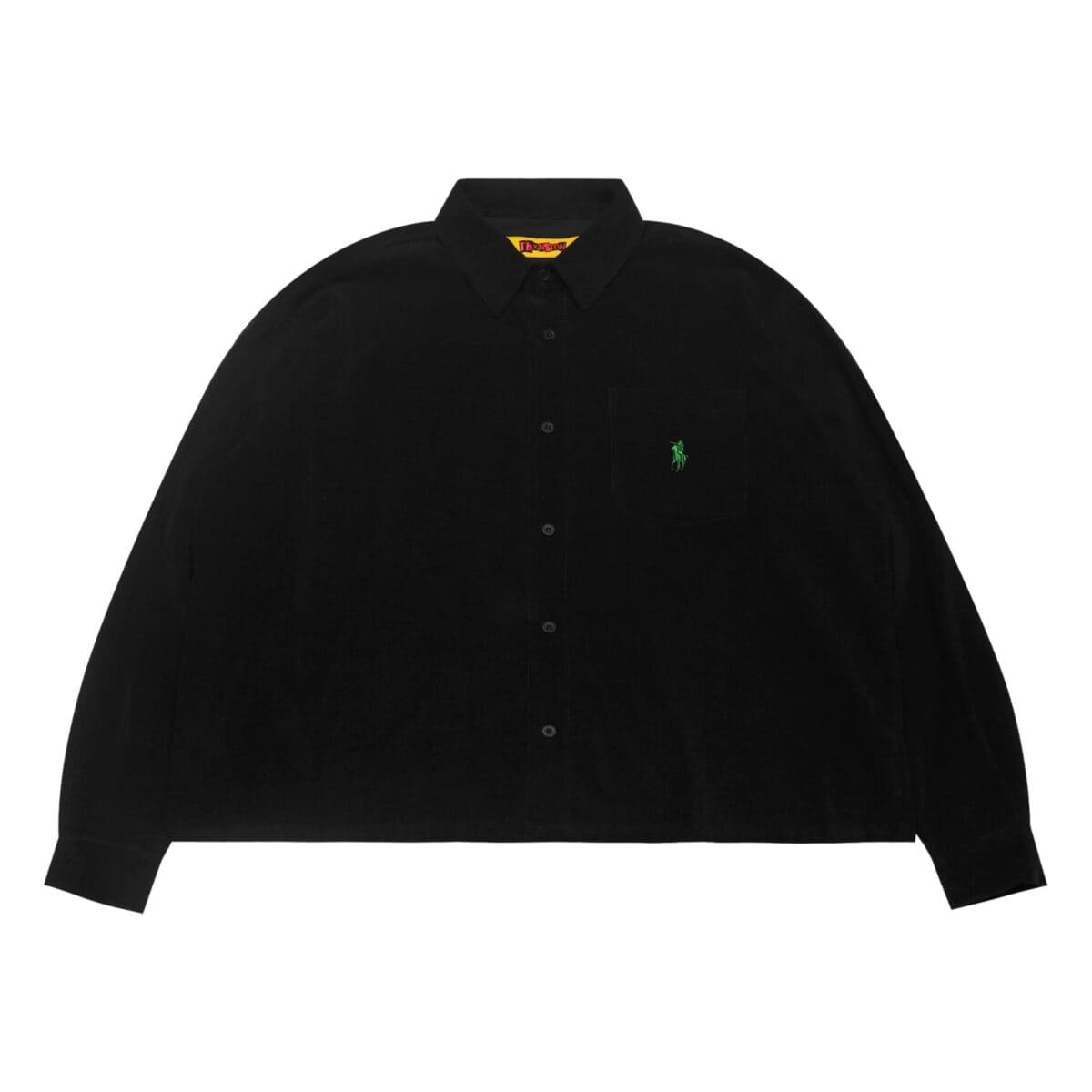 02 - Long Shirt Merys Black Green Logo Thanksinsomnia