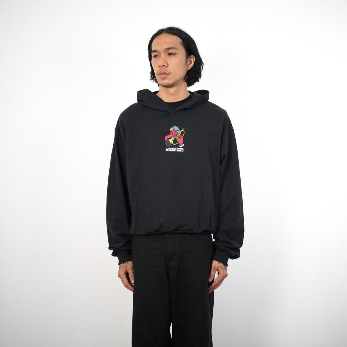 Hoodie Fayetta Black Thanksinsomnia - Gambar 4