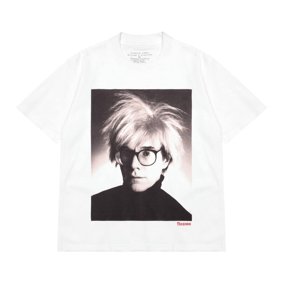Tshirt Andyra White - Heavy Cotton 16s Thanksinsomnia
