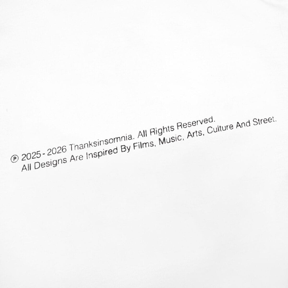 Tshirt Typo Odette White - 100% Japan Cotton Aloe 200 Gsm Thanksinsomnia - Gambar 2
