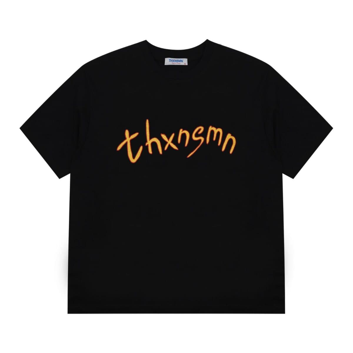 Tshirt Typo Flamella Black - 100% Japan Cotton Aloe 200 Gsm Thanksinsomnia