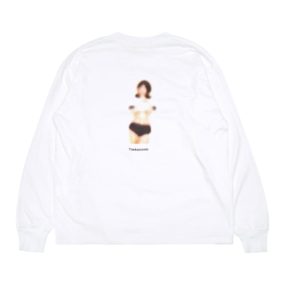 Long Sleeve Wisteria White Thanksinsomnia - Gambar 2