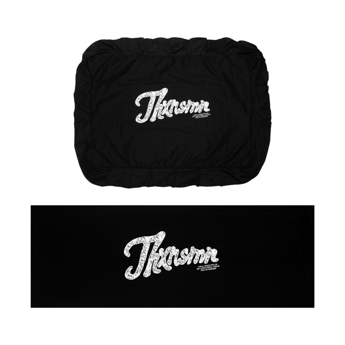 Bolster Case & Pillowcase Set Miorine Black Thanksinsomnia