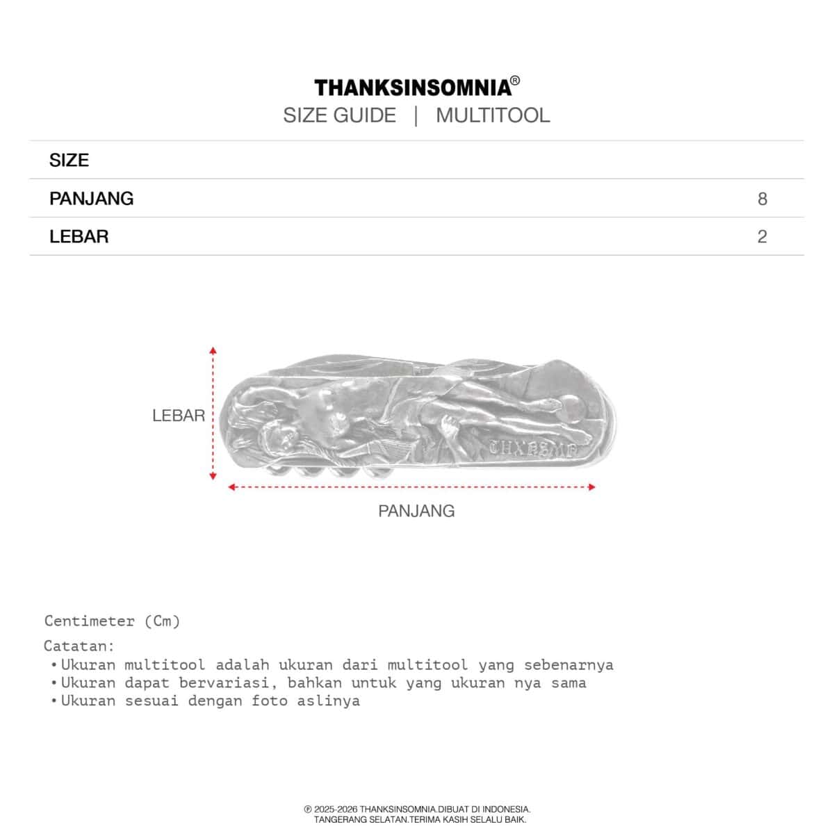 Pocket Knife Lucia Thanksinsomnia - Gambar 5