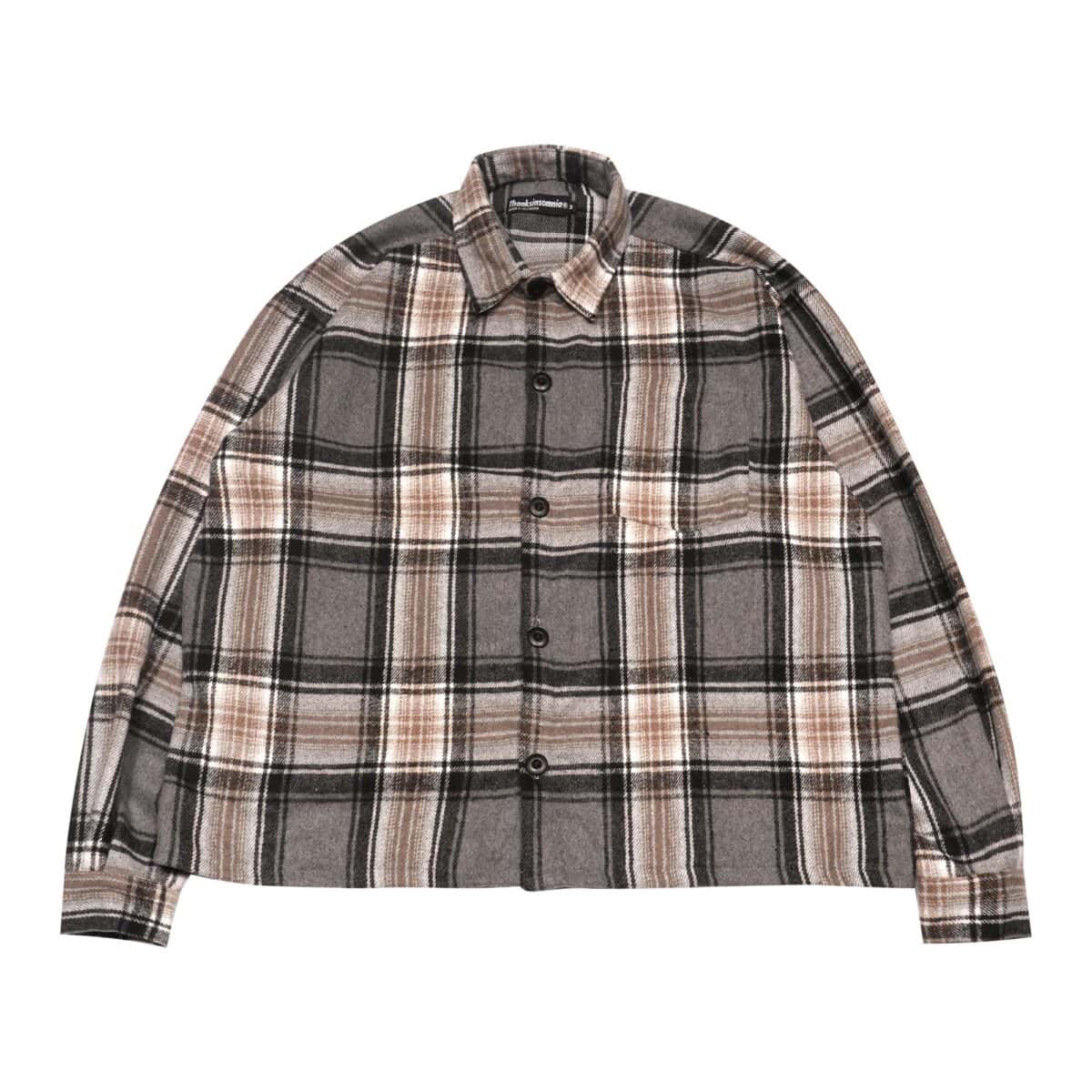 Flannel Shirt Devlyn Gray Black Thanksinsomnia