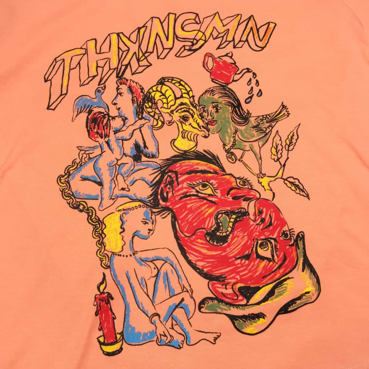 Tshirt Griena Peach Thanksinsomnia - Gambar 2