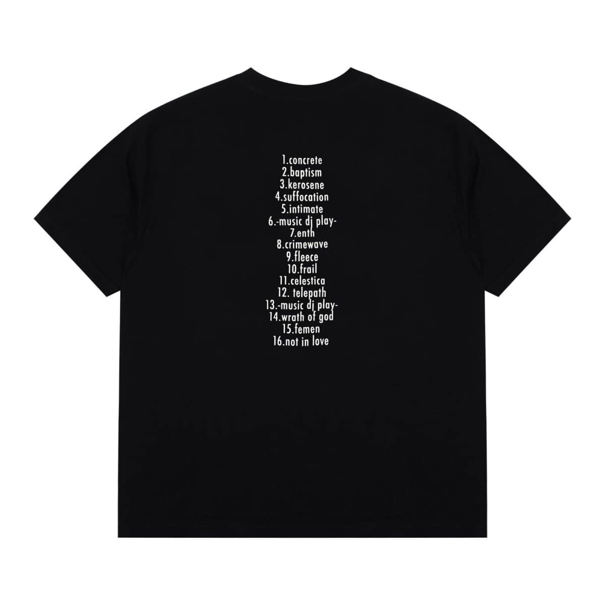 Tshirt Typo Renee Black - 100% Japan Cotton Aloe 200 Gsm Thanksinsomnia - Gambar 2