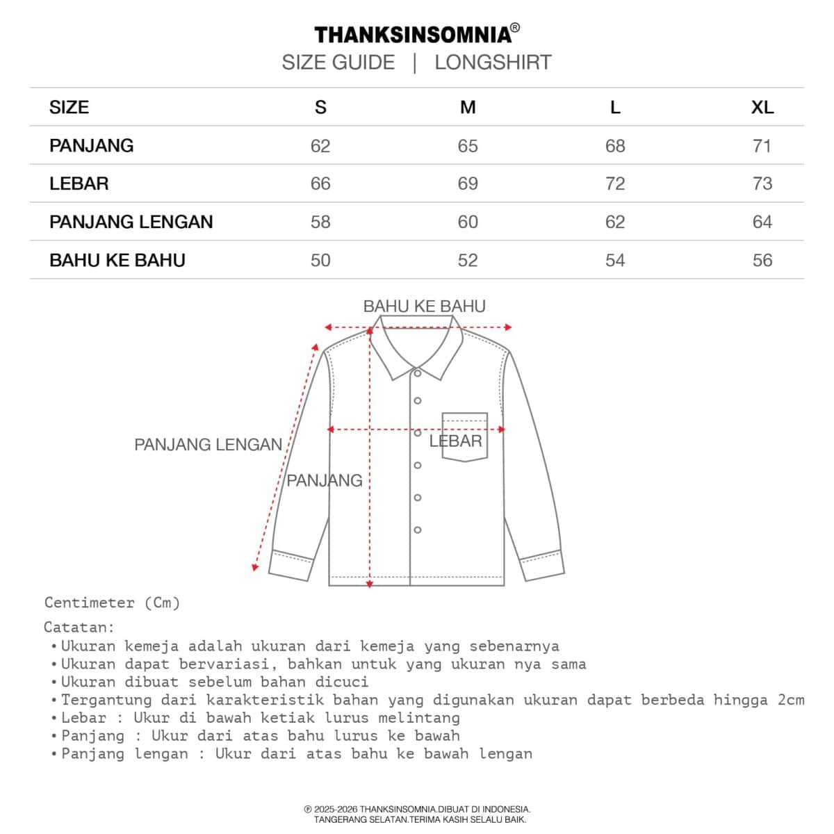 03 - Long Shirt Kayla White Thanksinsomnia - Gambar 3