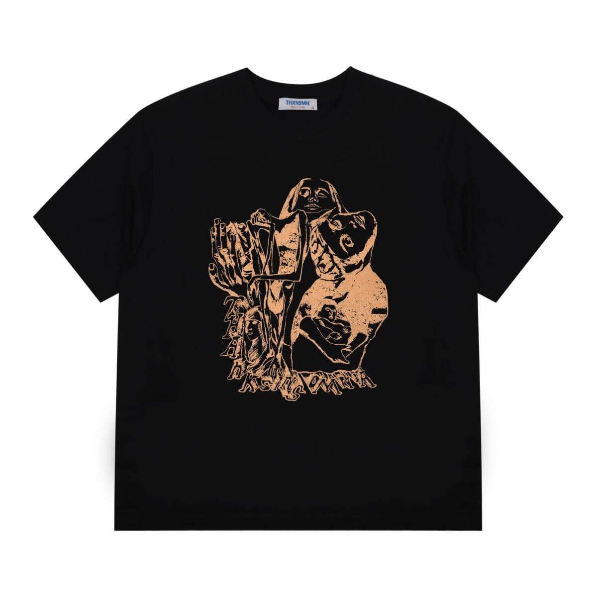 Tshirt Edvania Black - T-shirt Heavy Cotton 16s Thanksinsomnia