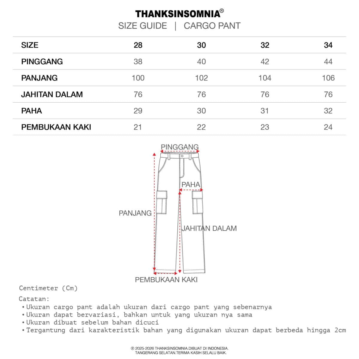 Cargo Pants Noelle Camo Thanksinsomnia - Gambar 5