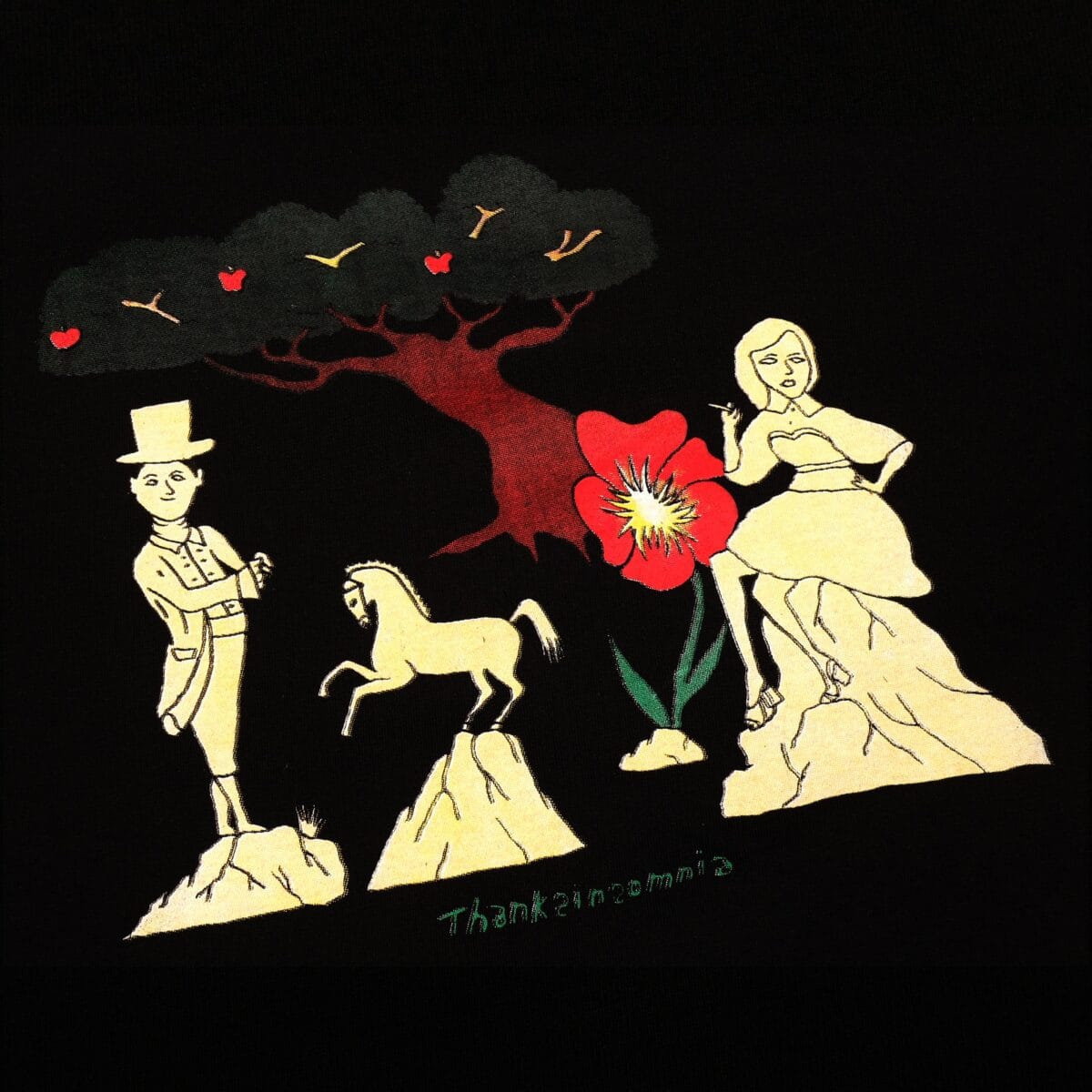 Tshirt Fidella Black Thanksinsomnia - Gambar 2